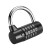 iGear 密码锁 防盗挂锁 健身房柜门锁 防盗防水窗锁 大号5位工具箱锁