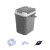 标燕【灰色10升+配件】塑料茶渣过滤垃圾桶ZTT-9611