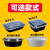 美式圆形900ml一次性餐盒打包盒700长方形黑色塑料快餐盒 圆形Y450ML黑色300套