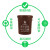 上海垃圾分类垃圾桶大号干垃圾湿垃圾户外圆形咖啡色棕色厨房物业Z 黑色60升有盖干垃圾