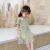 欧洲象2岁女孩裙子夏季女童公主纱裙小童短袖裙新款连衣裙宝宝洋气裙子 果绿色连衣裙 80 建议身高70-80厘米