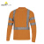 代尔塔 404017 荧光可视工作服长袖T恤款橙色M码1件装