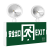 消防应急灯多功能双头安全疏散指示灯led充电标志应急灯 中量 安全 出口双头灯
