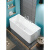 钻后独立式家用成人亚克力浴缸迷你儿童卫浴垂直贴合墙免安装无缝 白色+下水器+五金龙头 1.2m