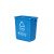 劳保佳 垃圾分类塑料桶 北京分类垃圾桶 户外无盖四色商用环卫学校幼儿园垃圾箱 国标版 红色无盖 20L