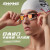 SWANS泳镜高清防水防雾男士专业竞速女比赛训练电镀游泳眼镜 镀膜黑绿色（当季新品）