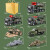 卡威（KIV）儿童玩具男孩飞机坦克玩具回力惯性合金小汽车军事套装 导弹车+坦克+飞机【4辆】