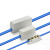 大功率快速接线端子 电缆铜接头一进一出并线柱端子对接头电线接线连接神器 1-16可拼接款(2.5-16平方) 1只
