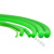 祥利恒聚氨酯粗面圆带粘接圆形皮带O型传动带绿色可接驳PU圆带 高品质绿色粗面2mm(1米价)