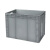 晟储 物流箱EU箱储物箱加厚塑料储物盒欧标周转箱 600×400×450mm 灰色