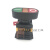 earcumONPOW中国红波22mm自复位双位双头按钮开关HB22-11S红绿色带灯 带灯(备注电压)