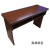 墨申会议室双人桌油漆培训桌椅组合定制 红胡桃色1.2米+两把椅子