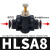 定制A4气动气管节流阀接头管道限流调速阀SA8可调12mm10直通管式S 黑A8