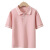 NQSQ女童t恤短袖夏天中大童短袖上衣翻领洋气T恤 粉色 160cm