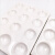 陶瓷反应板点滴板白色黑色6孔12孔 耐酸碱理化瓷比色井穴板实验室 白反应板 12孔 10个