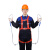 国标安全带高空作业五点式安全绳套装保险全身式户外空调安装电工 升级国标双绳绑腿标准钩-2米