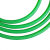 DYQT圆皮带圆条聚氨酯工业传动带圆形带o型带T棒橡胶条牛筋实心绳 绿色粗面9mm1米