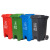 美好邦脚踏垃圾桶120升*3 带分类标识 任选3色 可推连盖垃圾桶 环卫保洁垃圾回收 垃圾处理设施