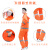 环卫雨衣雨裤套装男保洁橙色带反光条分体式道路施工清洁工人工地 升级款荧光绿 XXXXL