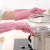 蔓妙厨房家务防水做饭艾丽胶刷碗手套洗衣清洁橡胶耐用 艾丽胶彩色5双装 S