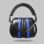 QJZZ隔音耳罩降音睡觉防噪音学生睡眠用学习工业耳机 头箍(加强版)：黑色+蓝色