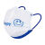 LISM克莱因蓝一次性独立包装口罩三层含熔喷布印花小潮款可爱 儿童Kl小花独立装10只
