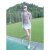 金迈鸟春夏新品高尔夫女款长袖运动修身弹力高尔夫套装拉链立领球衣粉色 粉色上衣 S