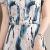 蔻线连衣裙布料面料高档夏季显瘦气质2023年新款时尚高档妈 蓝色 L （建议90-100斤左右）