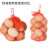 鸡蛋网兜网袋批发塑料包装编织袋网眼袋尼龙丝网眼袋 40cm 红色100个+扣-标准型