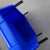 良至 零件盒 塑料组合式物料盒货架斜口分类收纳盒仓库零件盒 蓝色超厚B3#350* 200*150mm