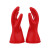 双安 绝缘手套 电工防电舒适耐磨电工房工厂用工业劳保手部防护红色 0级乳胶绝缘手套