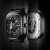 欧利时（OLEVS）瑞士认证新款手表男士方形镂空全自动机械表休闲 黑面网钢带