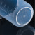 塑料烧杯50/100/250/500/1000ml实验室器材带刻度透明计量杯塑料量杯亚克力烧杯计 500ml直柄带盖(1个)