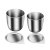 ZUIDID 镍坩埚30ml高纯度99.99%实验室高温酸碱耐带盖铂金银铁50坩埚 铁坩埚50ml带盖子