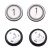 雷殷适用迅达电梯D型按钮5400不锈钢按键方向开关门三针四针配件 上方向(单个按钮价格) 绿光 非盲文款 三针