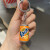 普雷琴可爱mini可乐雪碧易拉罐仿真饮料钥匙扣咖啡啤酒瓶子包挂件小礼品 桔色 橙汁