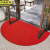 京洲实邦 酒店门口入户地垫防滑半圆条纹地毯 40*80cm红色JZSB-2803