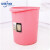 中环力安 垃圾桶创意大号办公室无盖垃圾篓塑料桌面厨房卫生间垃圾桶8 小号粉色 24.5X20.5cm