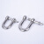 304不锈钢D型卸扣起重的型带螺母扣马蹄钢丝绳吊机扣 M12【D型卸扣】 1个单价
