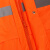 采易乐 反光雨衣雨裤套装 分体式连帽反光警示防暴雨制服 橙色 2XL码 15655