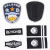 保安工作服标志肩章肩牌胸牌胸号物业工作服配件臂章安保执勤七件 安检+软套