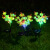 聚亿星定制太阳能7头松果插地灯 led仿真植物造型灯 太阳能圣诞松果树