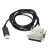 FTDI USB转DB25 公头25针 数控机床CNC FANUC RS232串口通讯线缆 DB9款(无芯片) 5m