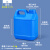 水杉加厚小方桶实验室器皿带盖酒精桶塑料壶油桶酒壶密封桶塑料桶扁桶耐酸碱实际桶化工桶溶剂桶 2L-蓝色