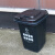 盛屏（SHENGPING）30升环卫垃圾桶干垃圾黑色不带轮子户外垃圾桶加厚塑料桶