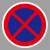 谋福（CNMF）交通标志指示牌 停车场标识牌可定制【禁止车辆临时或长时停放-贴反光膜雕刻（加铝槽和抱箍）】