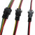 JST SM 2芯插头公-母EL电线电缆接头适配器15cm LED连接线 SM3P公母都10厘米各50条