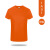 耀王 夏季圆领速干短袖工作服透气舒适t恤企业团建活动衫定制 橙色 3XL 