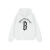 BONELESS圆弧基础字体2023新款小众加绒连帽卫衣美式针织重磅帽衫 白色 M