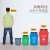 垃圾分类垃圾桶带盖大号大容量商用用办公室垃圾箱垃圾筒 灰色10L带盖 其他垃圾